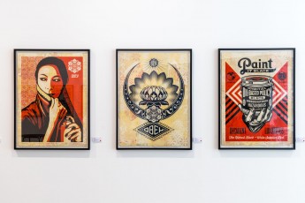 "Facing the giant" exposition de Shepard Fairey à la galerie Itinerrance du 22 juin 2019 au 20 juillet 2019