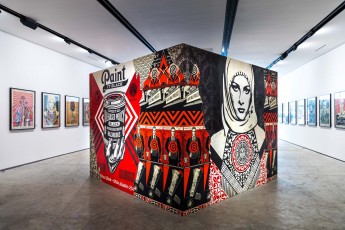 "Facing the giant" exposition de Shepard Fairey à la galerie Itinerrance du 22 juin 2019 au 20 juillet 2019