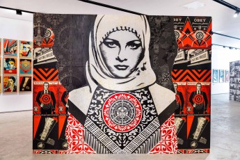 "Facing the giant" exposition de Shepard Fairey à la galerie Itinerrance du 22 juin 2019 au 20 juillet 2019