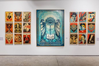 "Facing the giant" exposition de Shepard Fairey à la galerie Itinerrance du 22 juin 2019 au 20 juillet 2019