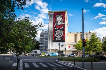 Shepard Fairey - Street Art Fest - Place Pasteur - Grenoble (38) - Juillet 2019