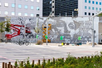 Vhils - Immeuble Skylight - La Défense (Puteaux - 92) - Work in progress - Septembre 2019