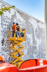 Vhils - Immeuble Skylight - La Défense (Puteaux - 92) - Work in progress - Septembre 2019