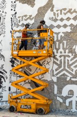 Vhils - Immeuble Skylight - La Défense (Puteaux - 92) - Work in progress - Septembre 2019