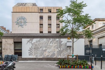 Vhils - Hôpital Lariboisière - Rue Ambroise Paré 10è - Septembre 2019