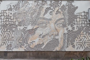 Vhils - Hôpital Lariboisière - Rue Ambroise Paré 10è - Septembre 2019