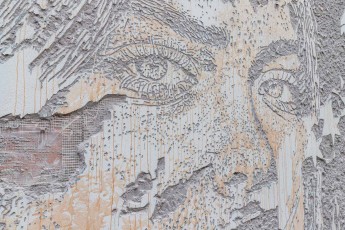 Vhils - Hôpital Lariboisière - Rue Ambroise Paré 10è - Septembre 2019