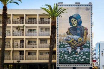 Pixel Pancho - Avenue Moulay Ismail - Jidar Festival - Rabat (Maroc)