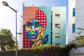 Okuda - Avenue Al Alaouiyine - Jidar Festival - Rabat (Maroc)