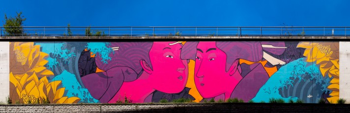 Rétro graffitism - Rêver son horizon - Parc du Pont de Flandre 19è - Mai 2020