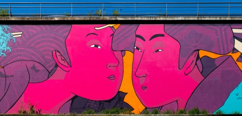 Rétro graffitism - Rêver son horizon - Parc du Pont de Flandre 19è - Mai 2020