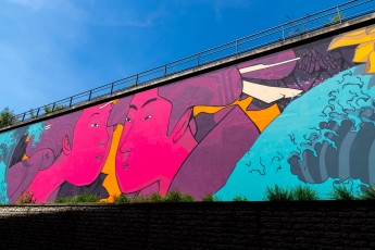 Rétro graffitism - Rêver son horizon - Parc du Pont de Flandre 19è - Mai 2020