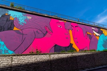 Rétro graffitism - Rêver son horizon - Parc du Pont de Flandre 19è - Mai 2020
