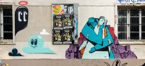 Rétro Graffitism et Hobz - Rue Sorbier 20è - Juin 2014
