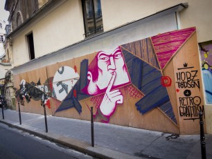 Hobz (TRBDSGN) et Rétrograffitism - Rue Saint-Roch 01er - Octobre 2014