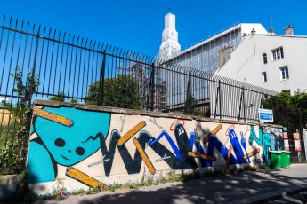 Rétrograffitism et Hobz - Boulevard de Ménilmontant 11è - Juin 2020
