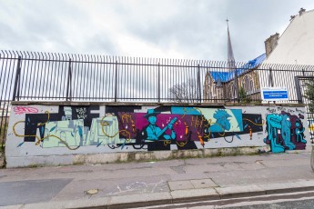 Rétro graffitism - Boulevard de Ménilmontant 11è - Janvier 2018