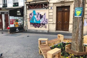 Rétro Graffitism - Rue du Jourdain 20è - Avril 2014