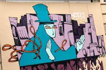 Rétro Graffitism - Rue du Jourdain 20è - Avril 2014