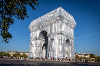 L'Arc de Triomphe Wrapped par Christo & Jeanne-Claude, du 14 septembre au 3 octobre 2021