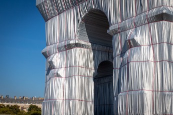 L'Arc de Triomphe Wrapped par Christo & Jeanne-Claude, du 14 septembre au 3 octobre 2021