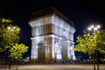 L'Arc de Triomphe Wrapped par Christo & Jeanne-Claude, du 14 septembre au 3 octobre 2021