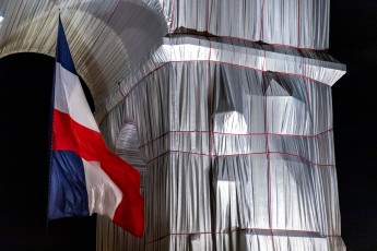 L'Arc de Triomphe Wrapped par Christo & Jeanne-Claude, du 14 septembre au 3 octobre 2021