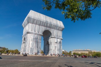 L'Arc de Triomphe Wrapped par Christo & Jeanne-Claude, du 14 septembre au 3 octobre 2021