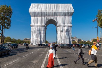 L'Arc de Triomphe Wrapped par Christo & Jeanne-Claude, du 14 septembre au 3 octobre 2021