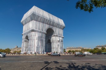 L'Arc de Triomphe Wrapped par Christo & Jeanne-Claude, du 14 septembre au 3 octobre 2021