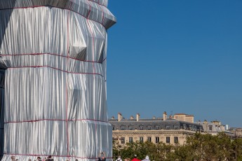 L'Arc de Triomphe Wrapped par Christo & Jeanne-Claude, du 14 septembre au 3 octobre 2021