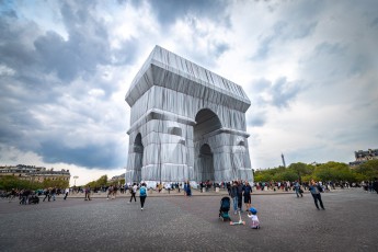 L'Arc de Triomphe Wrapped par Christo & Jeanne-Claude, du 14 septembre au 3 octobre 2021