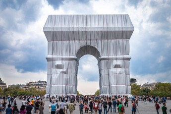 L'Arc de Triomphe Wrapped par Christo & Jeanne-Claude, du 14 septembre au 3 octobre 2021