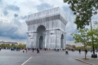 L'Arc de Triomphe Wrapped par Christo & Jeanne-Claude, du 14 septembre au 3 octobre 2021