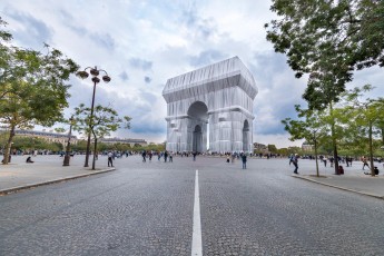 L'Arc de Triomphe Wrapped par Christo & Jeanne-Claude, du 14 septembre au 3 octobre 2021