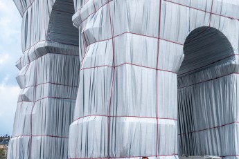 L'Arc de Triomphe Wrapped par Christo & Jeanne-Claude, du 14 septembre au 3 octobre 2021