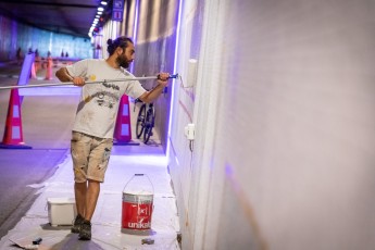 Ërell - Work in progress - Tunnel des Tuileries - l’art urbain en bord de Seine - Juillet 2022