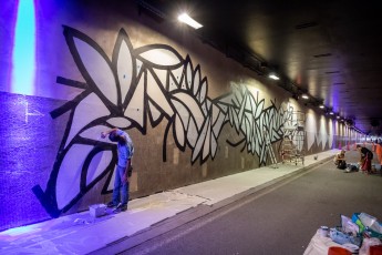Sifat - Work in progress - Tunnel des Tuileries - l’art urbain en bord de Seine - Juillet 2022