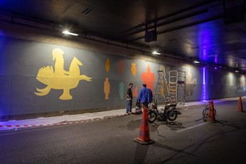 Bault - Work in progress - Tunnel des Tuileries - l’art urbain en bord de Seine - Juillet 2022