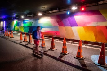 Hydrane - Work in progress - Tunnel des Tuileries - l’art urbain en bord de Seine - Juillet 2022