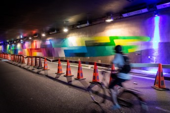 Hydrane - Work in progress - Tunnel des Tuileries - l’art urbain en bord de Seine - Juillet 2022