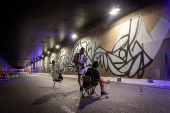 Sifat - Work in progress - Tunnel des Tuileries - l’art urbain en bord de Seine - Juillet 2022