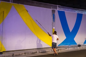 Romain Froquet - Work in progress - Tunnel des Tuileries - l’art urbain en bord de Seine - Juillet 2022