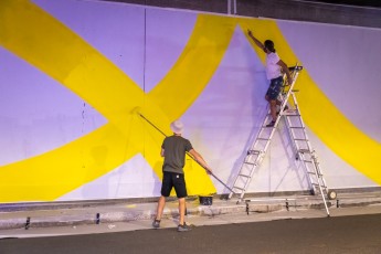 Romain Froquet - Work in progress - Tunnel des Tuileries - l’art urbain en bord de Seine - Juillet 2022