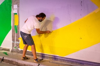 Romain Froquet - Work in progress - Tunnel des Tuileries - l’art urbain en bord de Seine - Juillet 2022