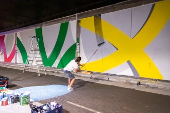 Romain Froquet - Work in progress - Tunnel des Tuileries - l’art urbain en bord de Seine - Juillet 2022