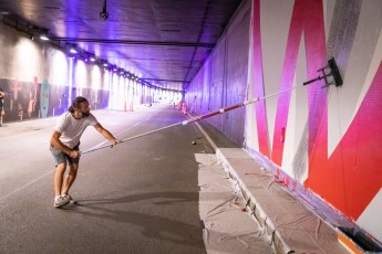 Romain Froquet - Work in progress - Tunnel des Tuileries - l’art urbain en bord de Seine - Juillet 2022