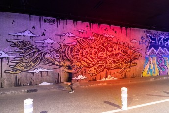 Nosbe - Tunnel des Tuileries - l’art urbain en bord de Seine - Octobre 2022