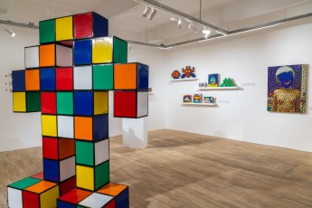 "Invader Rubikcubiste" exposition d'Invader au MIMA de Bruxelles du 24 juin 2022 au 8 janvier 2023