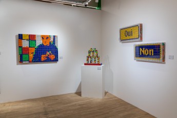 "Invader Rubikcubiste" exposition d'Invader au MIMA de Bruxelles du 24 juin 2022 au 8 janvier 2023